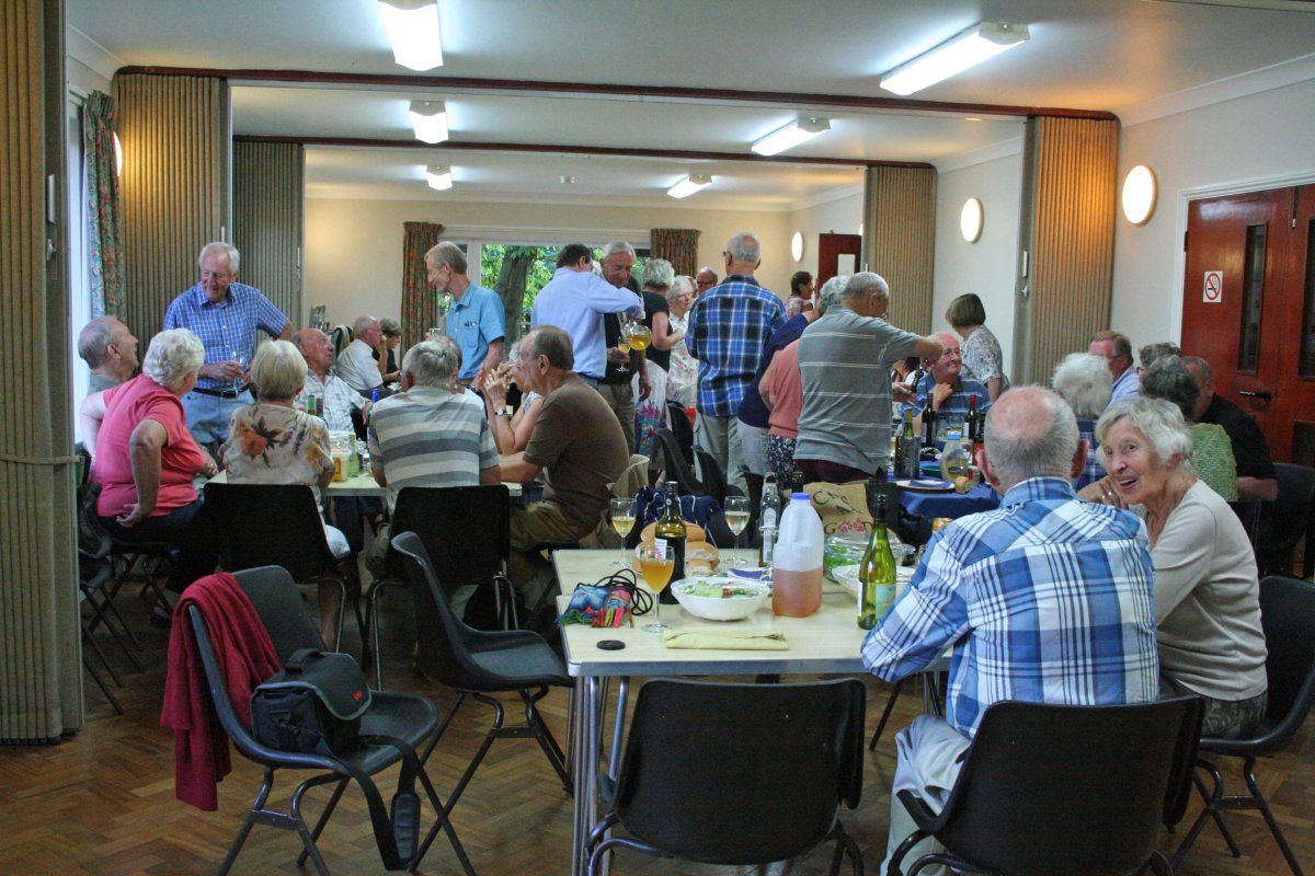 Members enjoying the BBQ evening